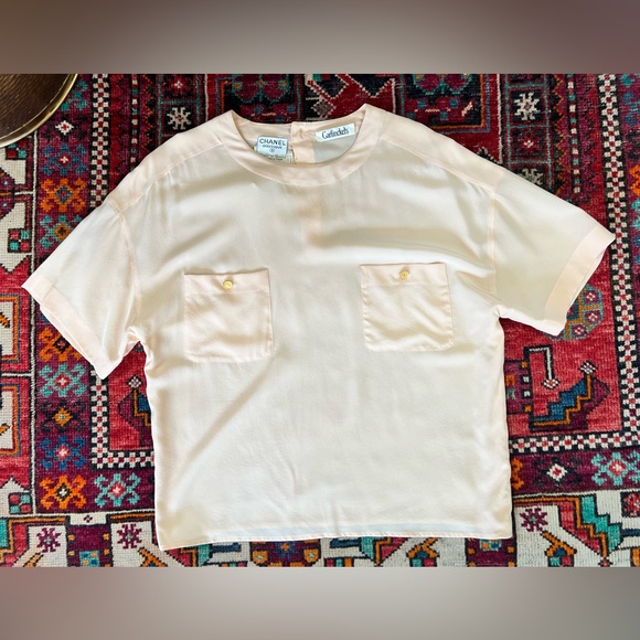 Chanel Silk Peach blouse